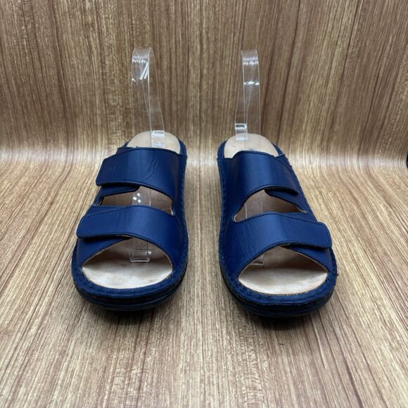 Hauer Comfort Sandal Made In Austria Removable Insole BLUE Adjustable EU 41 US10 - Picture 2 of 8